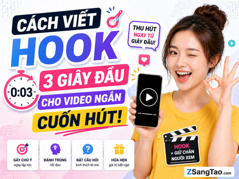Cách viết hook 3 giây đầu cho video ngắn cuốn hút