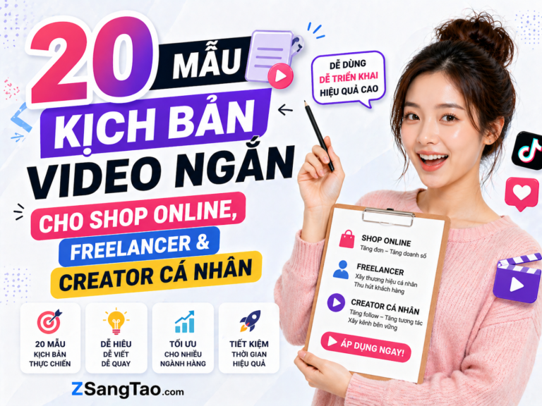 Kịch bản video ngắn cho shop online, freelancer và creator cá nhân